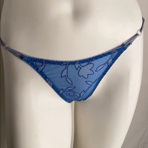 Age Group Intimates blue thong panty L